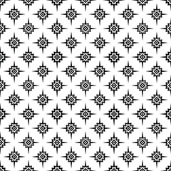 Black and white Ethnic pattern. Geometry pattern. Abstract geometric art print. Ethnic hipster vector background.