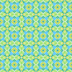 Organic tile. Green noteworthy boho chic summer