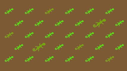 Lizard Pattern on Brown Background