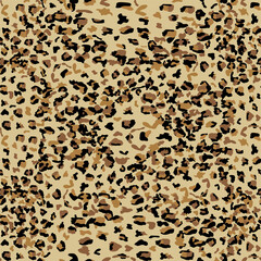 Leopard seamless pattern design illustration background