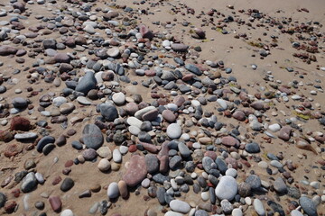 Fototapeta na wymiar pebbles on the beach