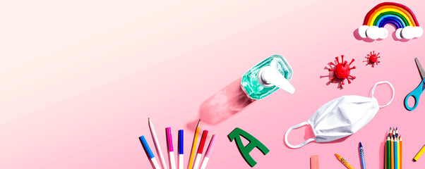 Back to school after Covid-19 theme