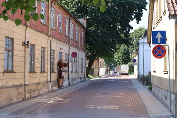 Obraz premium street in the town