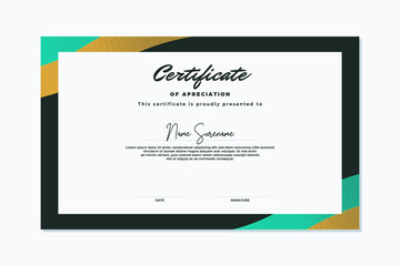 Modern certificate template, Use for print, certificate, diploma, graduation.