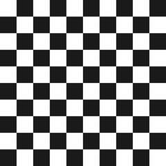 Classic chess board. Seamless chequered background. Squares pattern.
