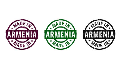 Made in Armenia stamp and stamping