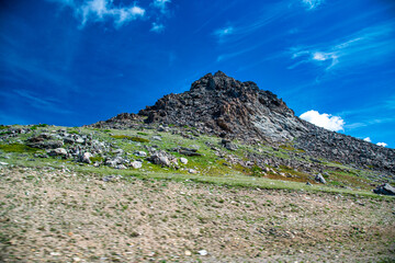 Mountain across the countryside, Wyoming.