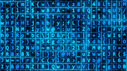 Cyber Hacking Ciphertext Random Computer Code Virus Digital Matrix - Abstract Background Texture