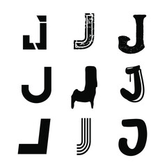 Capital Letter J Alphabet Design