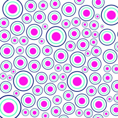 Obraz na płótnie Canvas Modern Colorful Circle Seamless Pattern