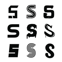 Capital Letter S Alphabet Design