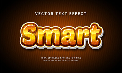 Smart 3d editable text style effect