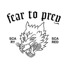 line wolf head vector