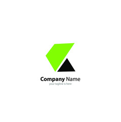 letter k logo concept for company with white background, minimalist style