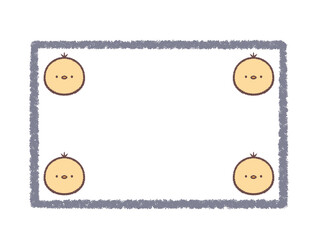 ヒヨコのフレーム © kino