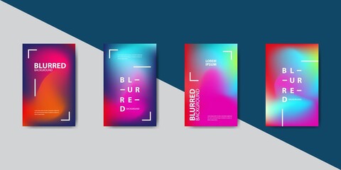 Abstract gradient poster and cover design. Vector illustration. EPS10.