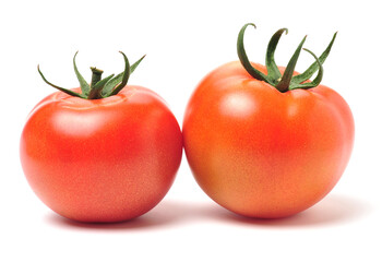 fresh tomato isolated on white background