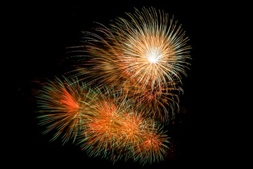 Fototapeta na wymiar Colorful Fireworks