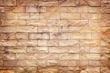 old brown slate wall stone background or texture.