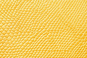 Yellow leatherette texture abstract background