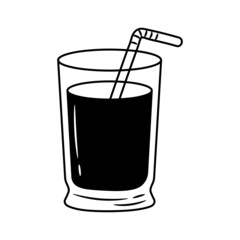 Takeaway Drink vector illustration, with hand drawn sketching design