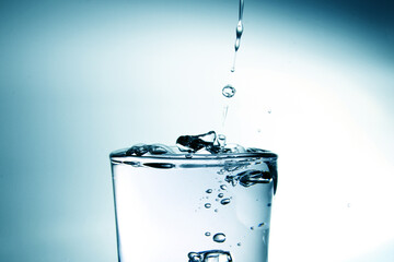 Glass of plain water