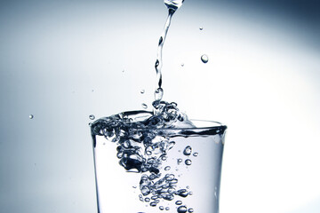 Glass of plain water