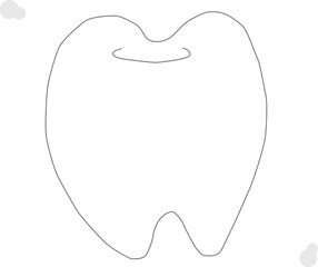 シンプルな歯の形
