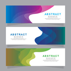 Fototapeta premium Vector abstract design web banner template. Web Design Elements - Header Design. Abstract geometric web banner template on grey background.Modern banner.