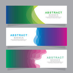 Vector abstract design web banner template. Web Design Elements - Header Design. Abstract geometric web banner template on grey background.Modern banner.