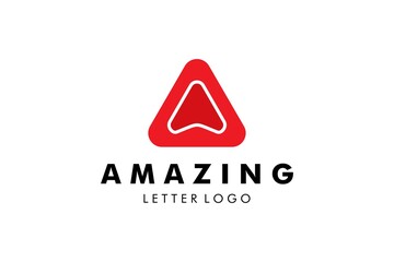 Letter A Logo : Suitable for Company Theme, Technology Theme, Digital Theme,  Initial Theme, Infographics and Other Graphic Related Assets.