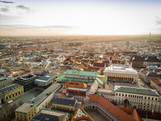 Obraz premium aerial view of the city