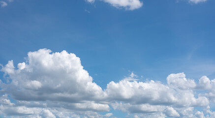 Blue sky with white clouds