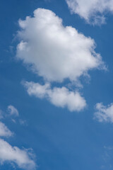 Blue sky with white clouds