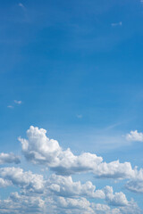 Blue sky with white clouds
