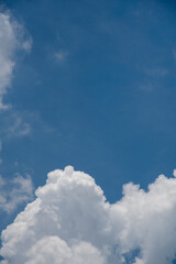 Blue sky with white clouds