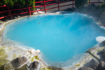 大分県別府市の地獄めぐりの風景 Scenery of Jigoku Meguri (Hell Tour) in Beppu City, Oita Prefecture, Japan