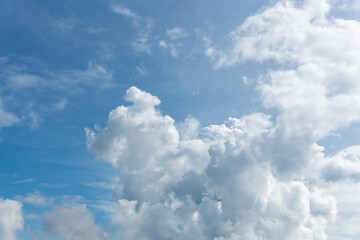 Blue sky with white clouds