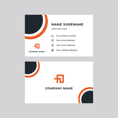 Creative and Clean Double-sided Corporate Business Card Template