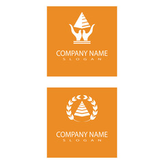 Futuristic Triangle Chain logo design inspiration
