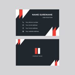 Modern, Creative, and Clean Double-sided Corporate Business Card Template