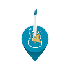 Illustration Vector Graphic of Guitar Store Logo. Perfect to use for Music Company