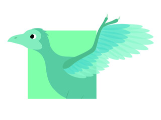 始祖鳥アイコン　四角フレーム