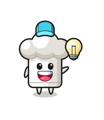 chef hat character cartoon getting the idea