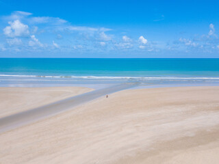 Fototapeta premium aerial view of Pakarang beach - Khaolak Phang-nga province