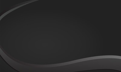 black background with simple luxury abstract wave pattern
