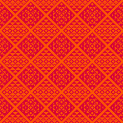 Unique Geometric Vector Seamless Pattern in ethnic style. Aztec textile print. Perfect for backgrounds, wrapping paper and fabric design.