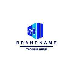 iconic logo with a combination of the window frame and the initial letter H