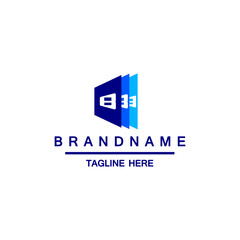 Obraz premium Letter B with book or paper logo template. Suitable for business, web, education, online store, and identity symbol