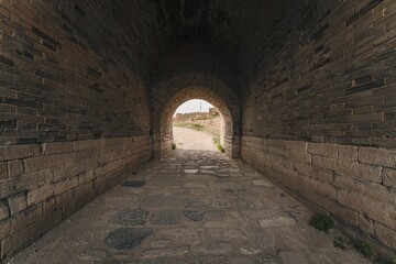 Ancient Great Wall Ruins of Ming Dynasty in Shanxi, China